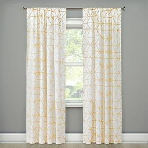Sketched Triangle Curtain Panel Wheat (54"x84") - Project 62™