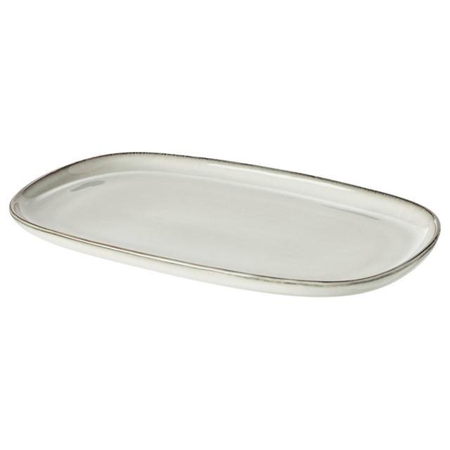 GLADELIG Plate, gray12x7 ½ "