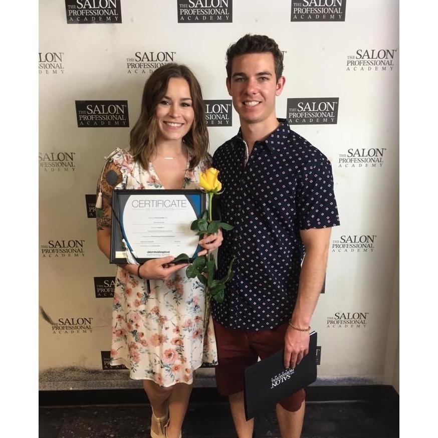 Alli's graduation from Esthetician school