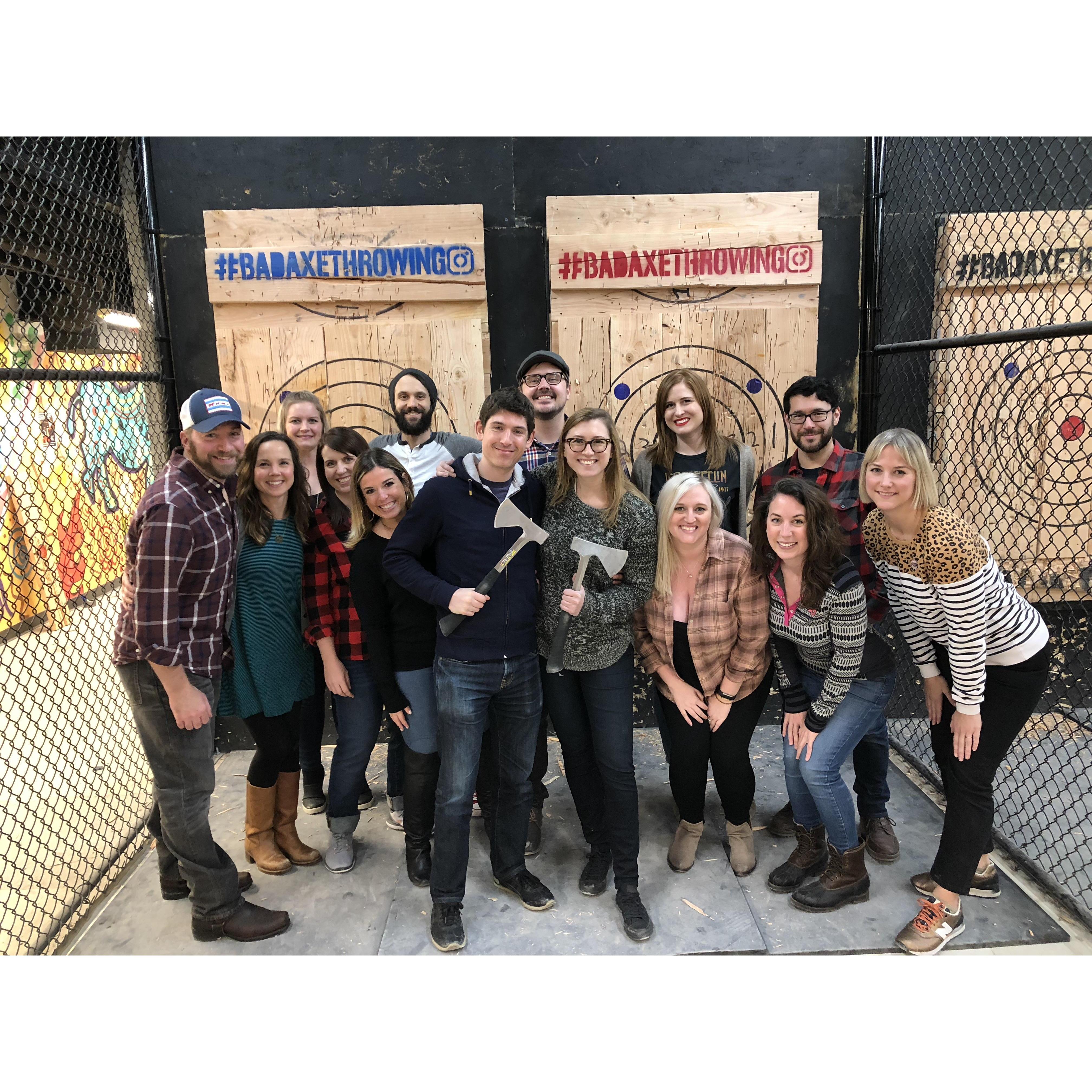 Look at these lovely bunch of people. We're pretty darn lucky to have such great friends.