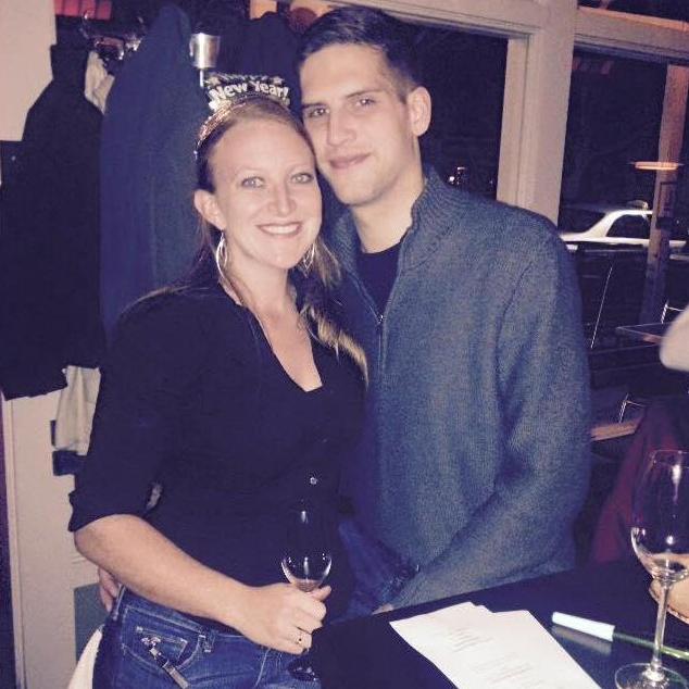 Our first New Years Eve together! Kenny showed up with a bouquet of roses because Alecia had to work that night.