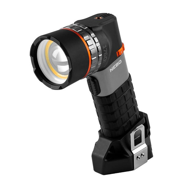 NEBO Luxtreme Rechargeable Spotlight with Durable Anodized Aircraft-Grade Aluminum, USB Charging Cable and Batteries Included, Available in 1 Mile and 1/4 Mile Beam