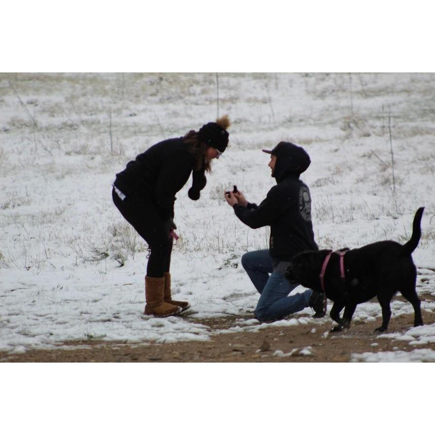 When he popped the question