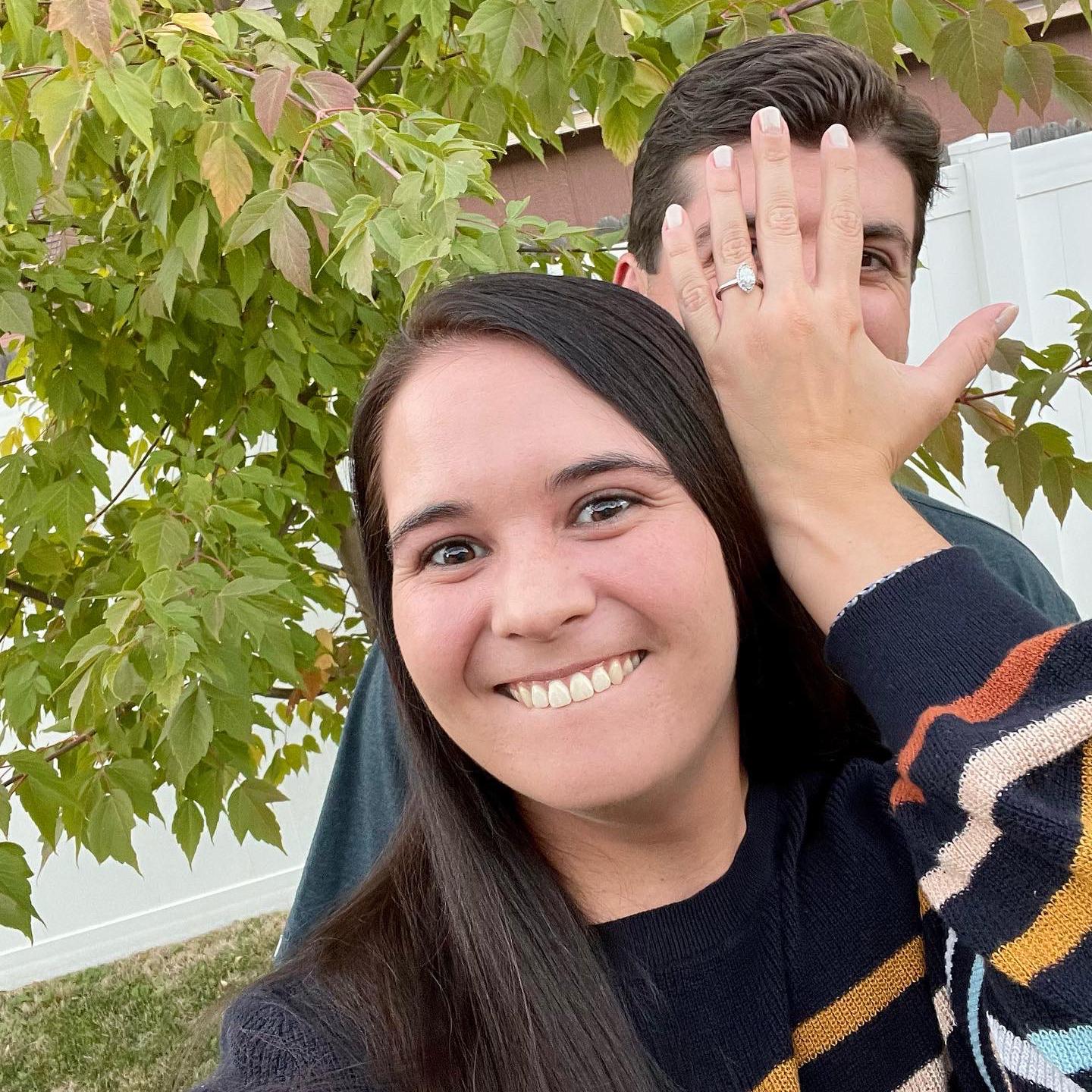 The day after we got engaged!
