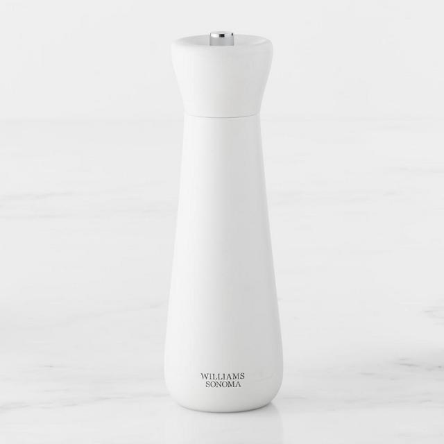Williams Sonoma Wood Salt Mill, White