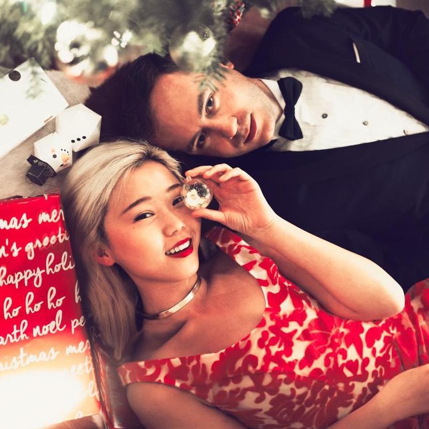 Another Christmas card shot, but we liked to think it was a perfume commercial.