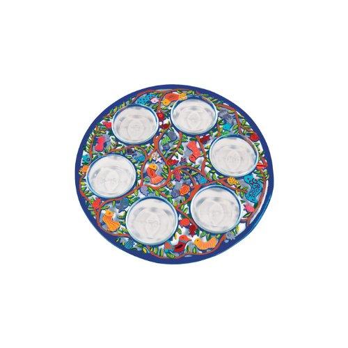 Yair Emanuel Laser Cut Pomegranates and Birds Seder Plate