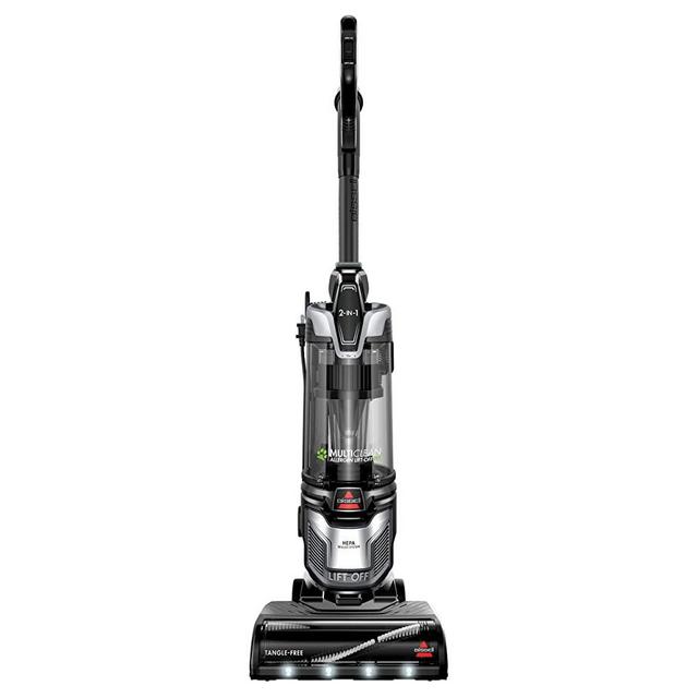 BISSELL MultiClean Allergen Lift-Off Pet Slim Upright Vacuum, Black/Silver