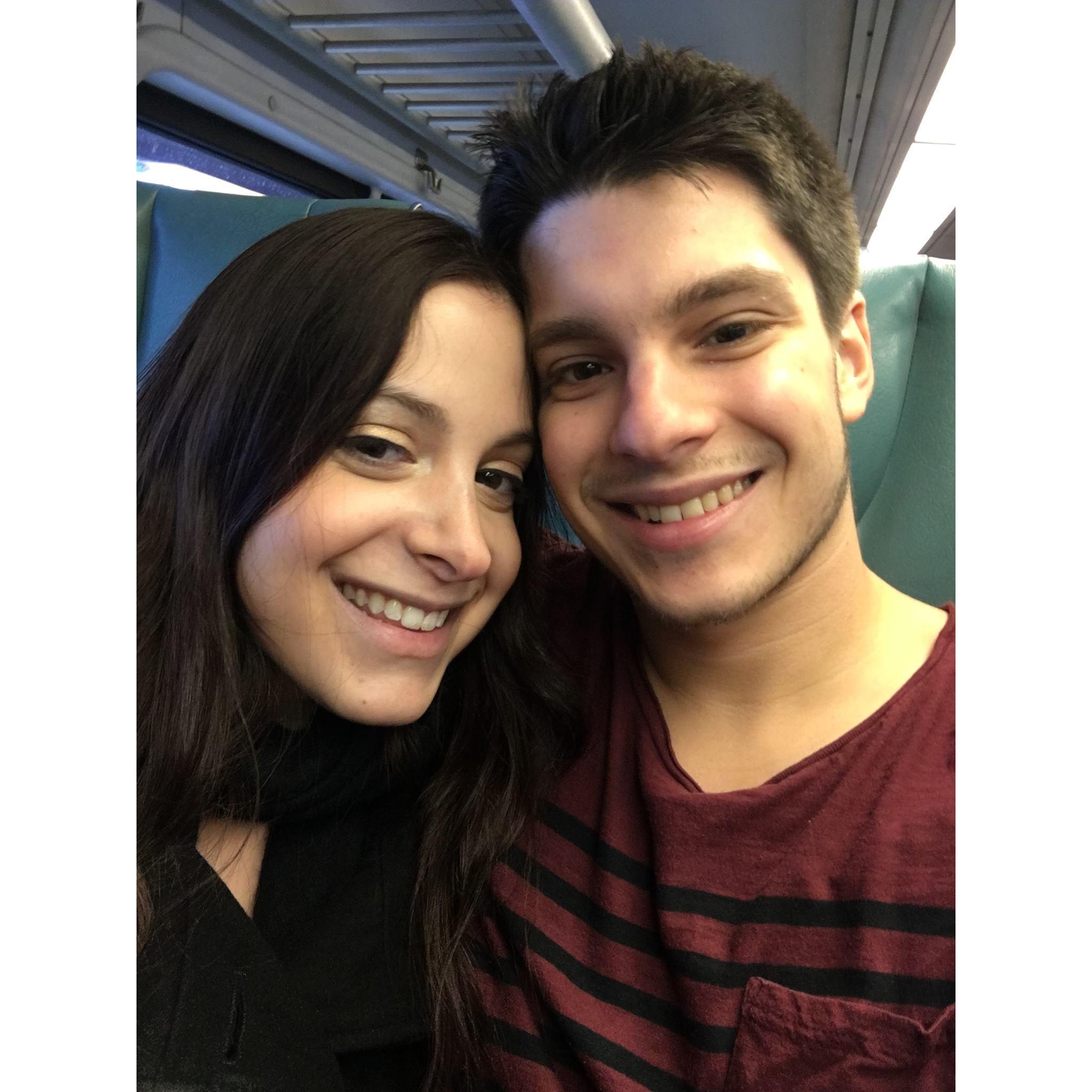 👶🏻First EVER photo of us as a couple! (11/1/2015)