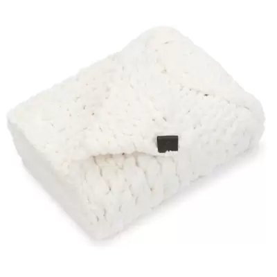 UGG® Harper Chenille Square Throw Blanket in Snow