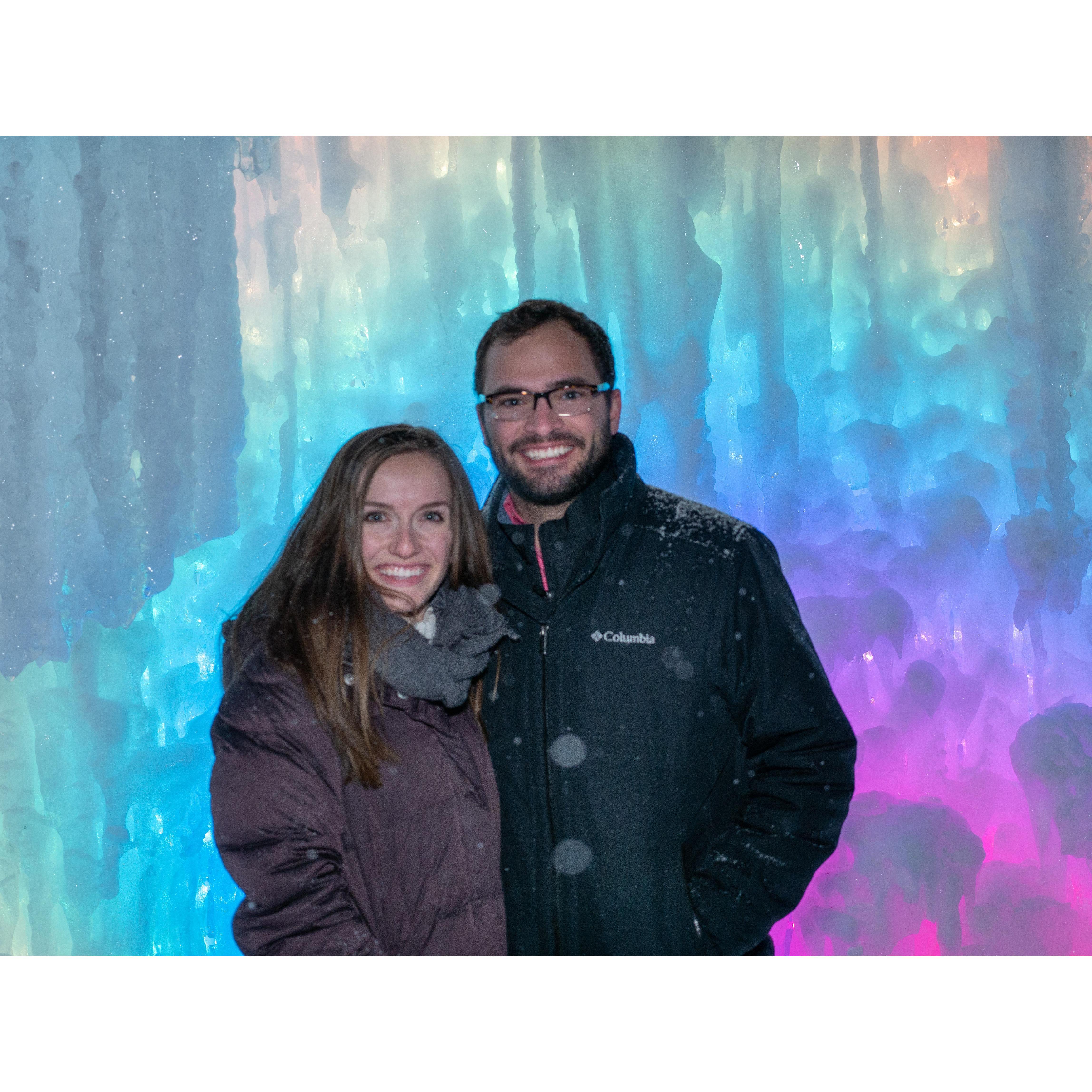 Visiting the Ice Castles in Midway, Utah