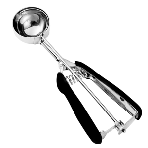 Large Cookie Scoop, Cookie Dough Scoop, 3 Tablespoons/ 45 ml/ 1.5 oz, Spring-Loaded Ice Cream Scoop, 18/8 Stainless Steel, Comfortable Grip