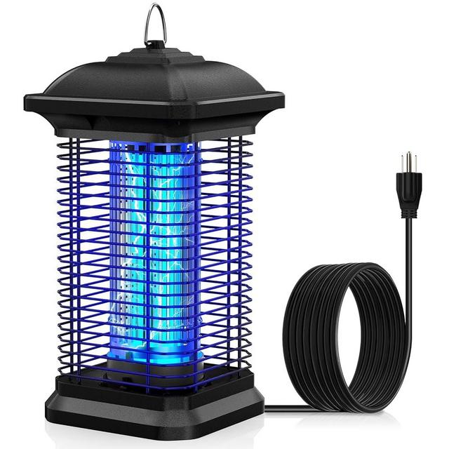AMUFER Bug Zapper for Outdoor & Indoor, 1/2 Acre Coverage Mosquito Lamp with 18W Bulb & 4400V High-Voltage, 100% Improvement in Mosquito Control Effect, Electric Fly Trap for Patio, Backyard, Home