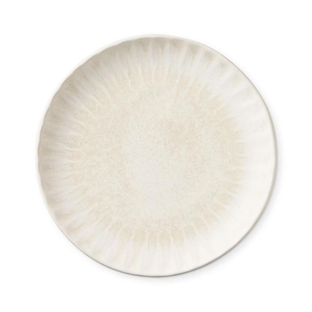 Ridge Appetizer Plates, Set of 4, White