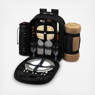 2-Person Equipped Picnic Backpack with Blanket