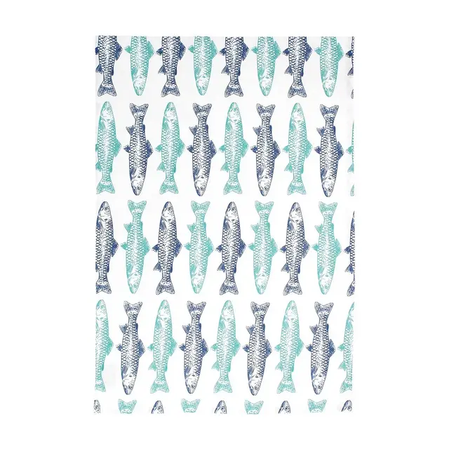 MU Kitchen Designer Print Kitchen Towel, Fish