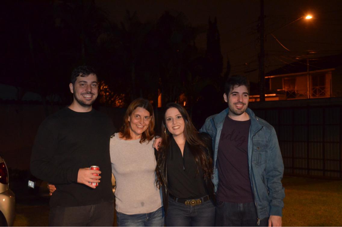 Natalia's family at her farewell before moving to Houston in 2018