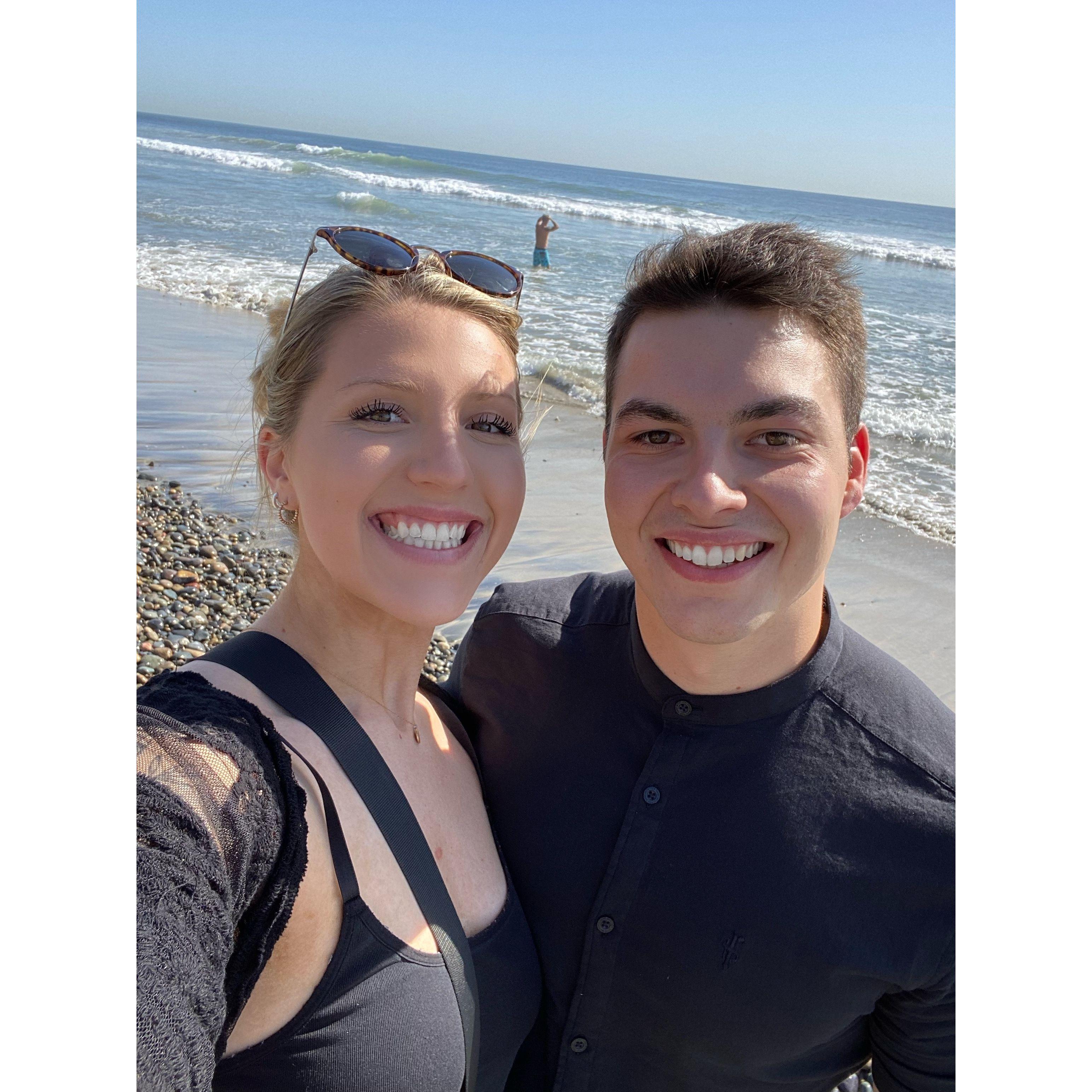 The photo taken moments before Kellen's proposal on 4/7/22!