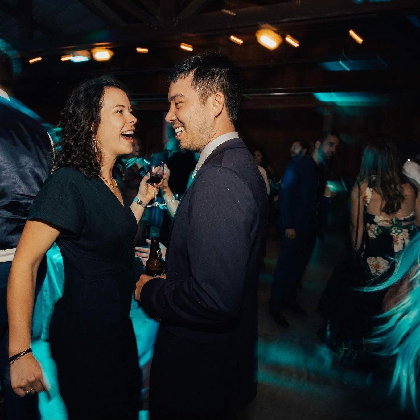 September 2019: Dance partners at friends' weddings