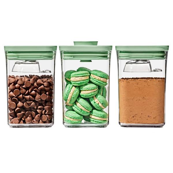 OXO Good Grips 3-Piece POP Container Set with Mini Scoops - Limited Edition Pistachio