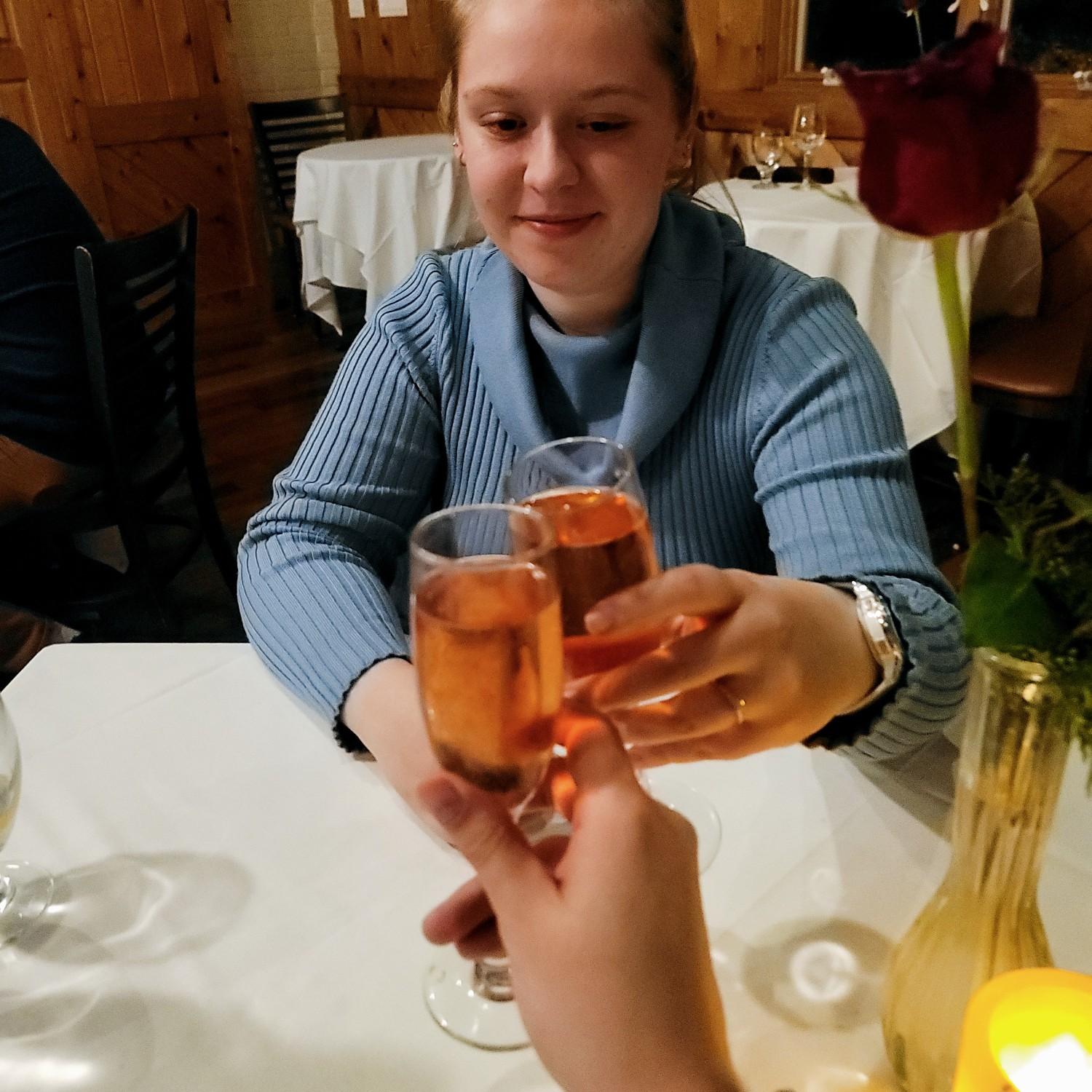 Engagement Dinner at Steinhilber's Restaurant