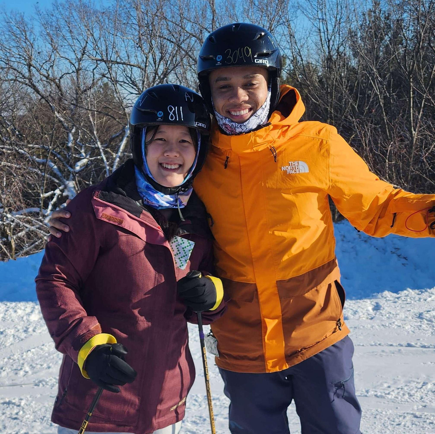 Our first ski trip.