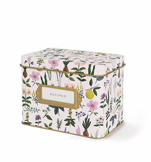 Rifle Paper Co. Recipe Box - Herb Garden