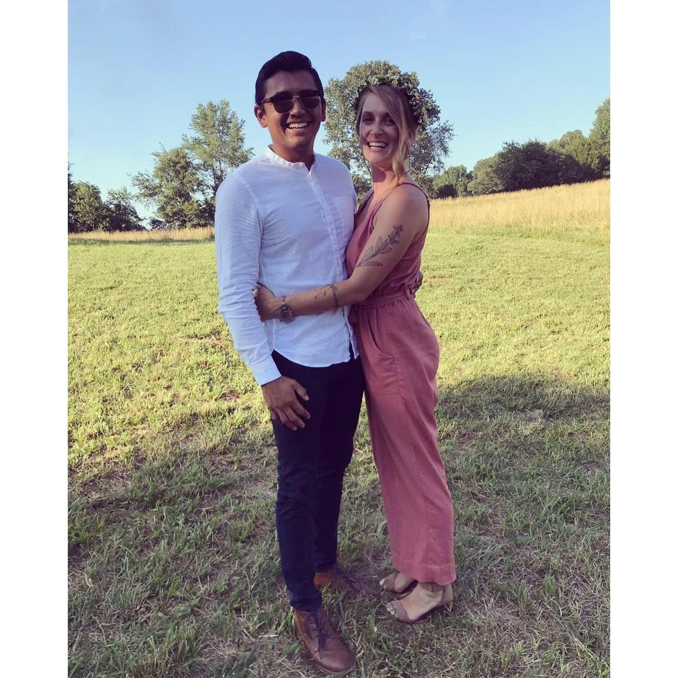 At my dear friend Amanda's wedding. July 2019.