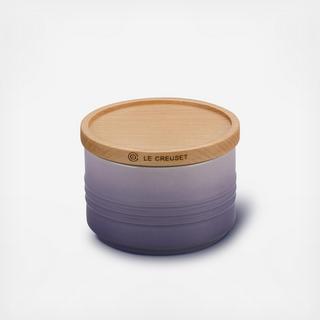 Petite Canister with Wood Lid