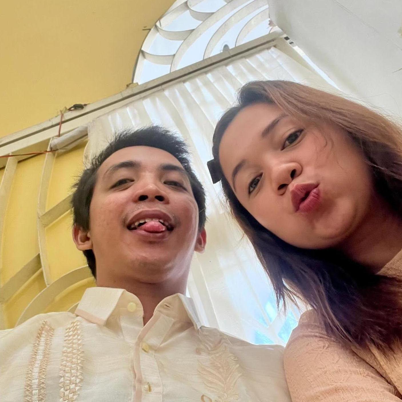 Our first time attending a wedding. -Jiggs & AJ