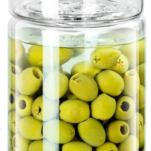 LIVSGNISTA Upgraded 40oz Glass Pickle Jar with Time Tracker–Pickle Container with Strainer Flip Leak-Proof,Auto Venting,Easy Clean Design Hourglass Pickle Juice Separator(Gray)