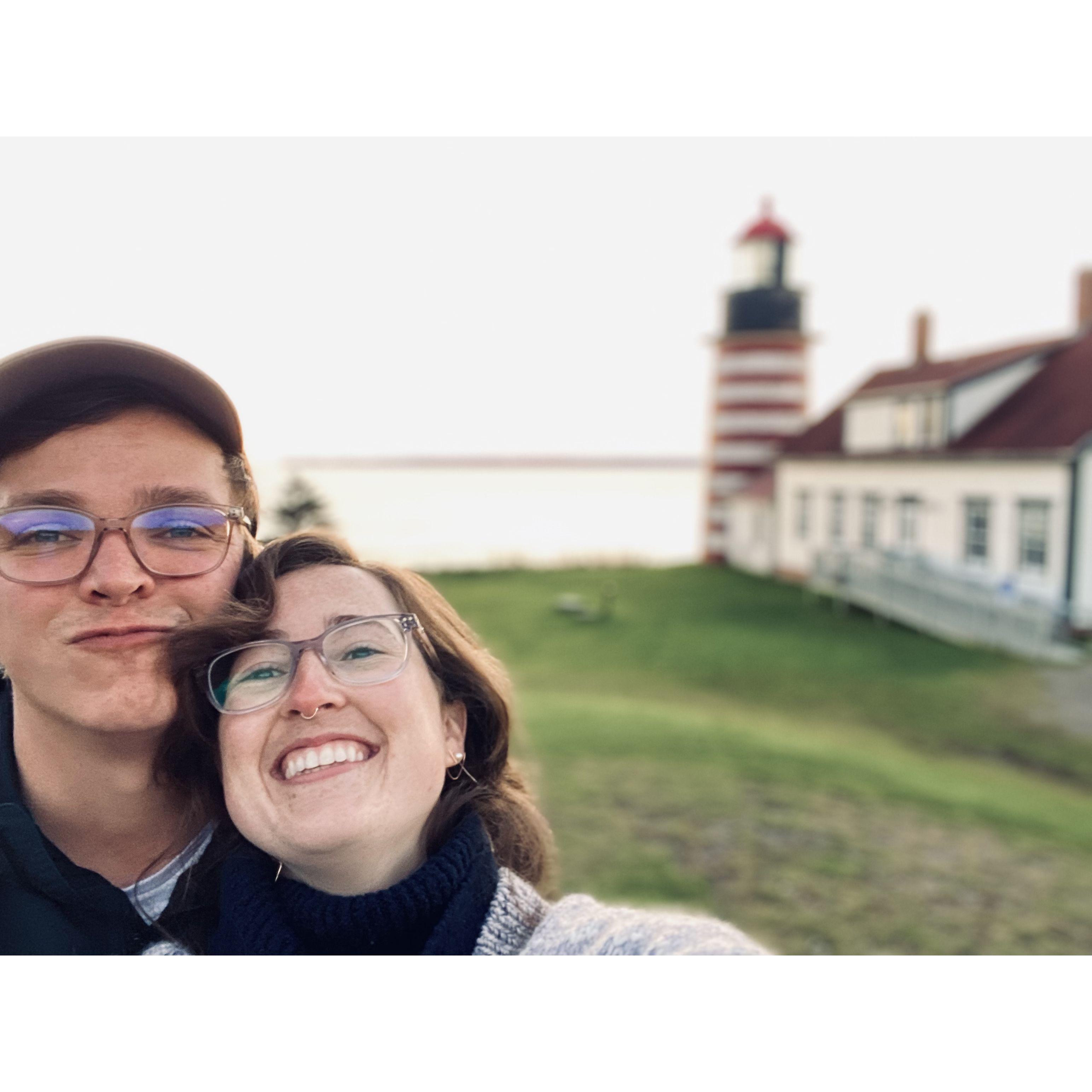 West Quoddy, one of our favorite Maine lighthouses up at the Canadian boarder.