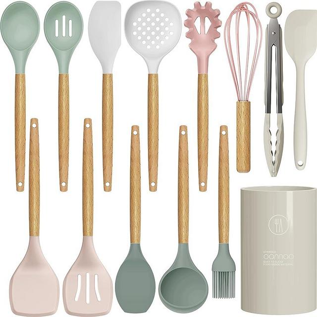 Ayesha Curry 47667 Tools & Gadgets Silicone Handle Sleeve Set Matte Silver