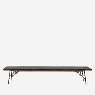 Dark Reclaimed Wood Bench