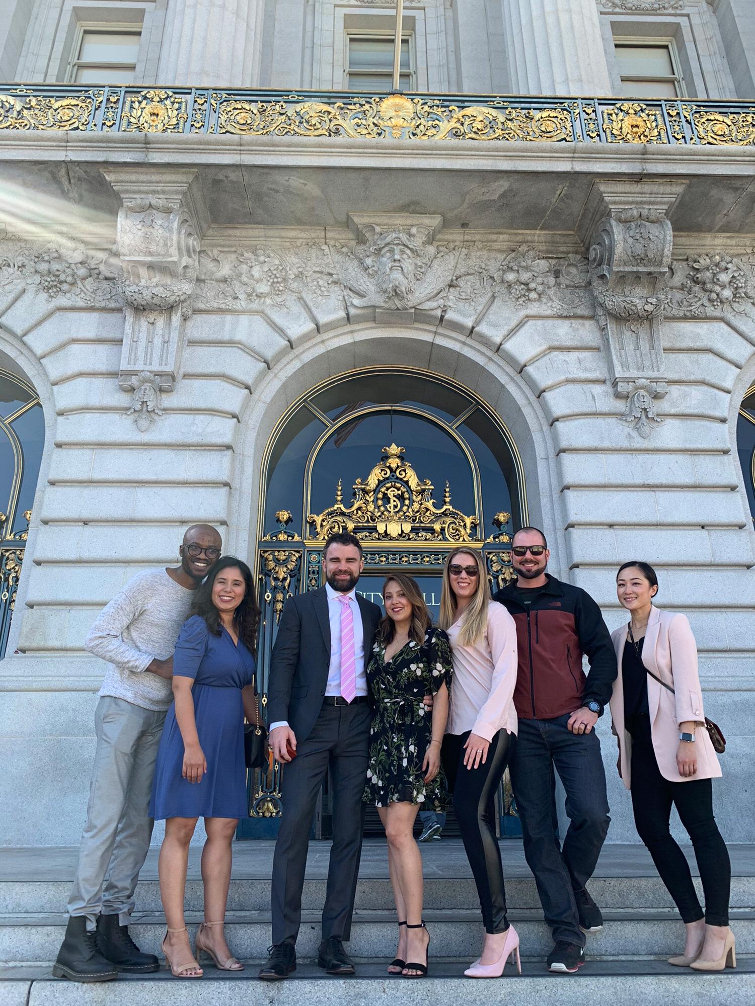 Civil ceremony at San Francisco City Hall