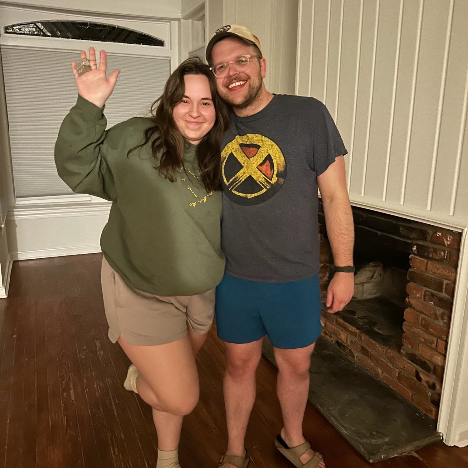 This photo was taken a few minutes after ending a days-long trip across the country with all of our belongings in a U-Haul. We were the newest residents of Washington DC!