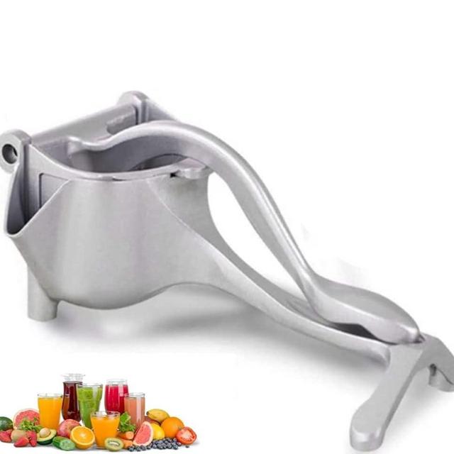 Revolution Studio Original Hand Press Manual Juice Extractor Machine, Juicer Machine for Citrus fruits, Juice Processing Machine for Orange, Lemon. Manual Squeezer, Heavy Duty, Silver