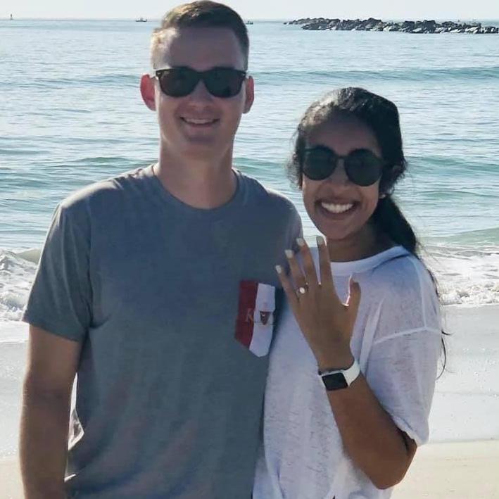 Our engagement on Wrightsville Beach, NC on October 13, 2019!
