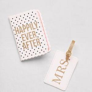 Honeymoon Passport Case and Luggage Tag Set