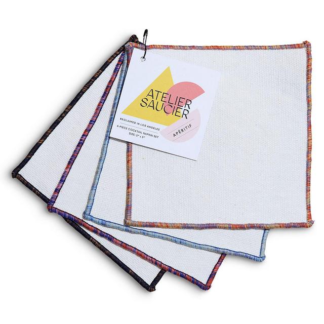 ATELIER SAUCIER Rainbow Sky Cocktail Napkins, Set of 4