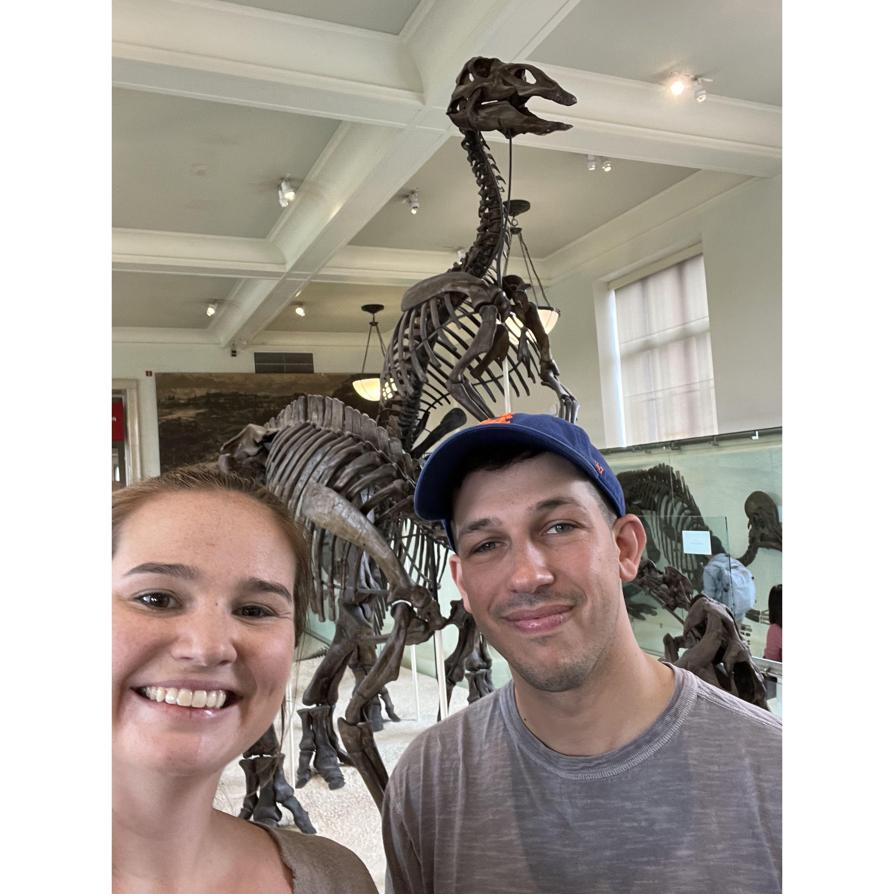 Alison's first trip to the Museum of Natural History in New York