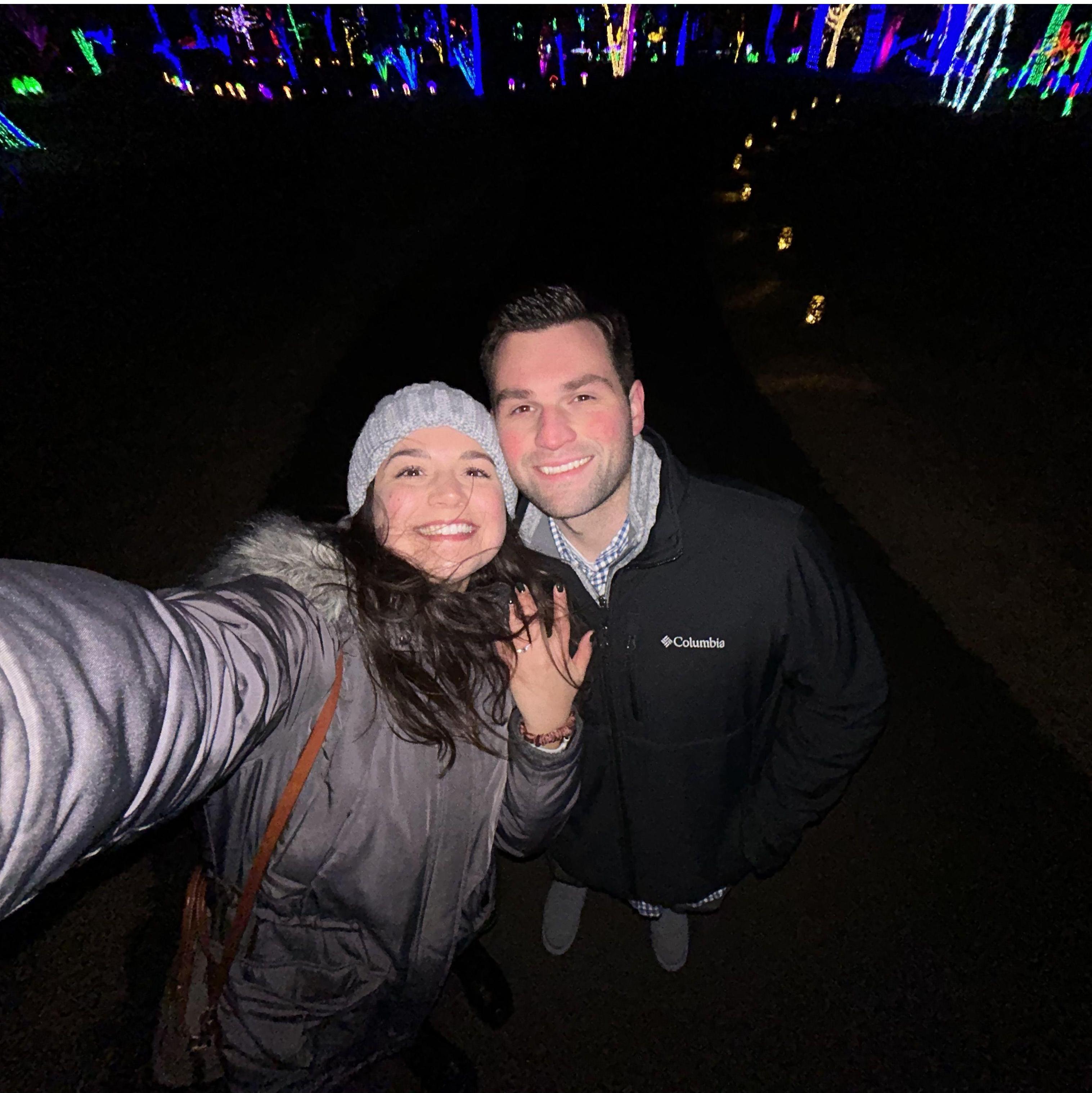 The night we got engaged!