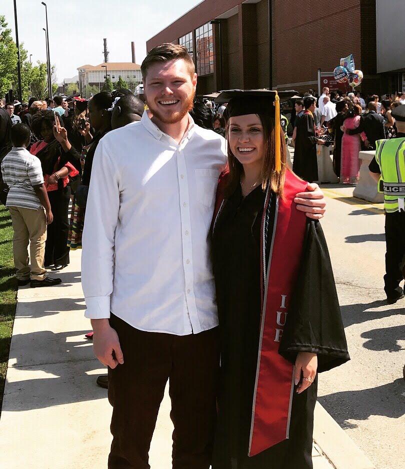 Ryan attended my graduation from college. This is also when he first met both of my parents and grandparents.
