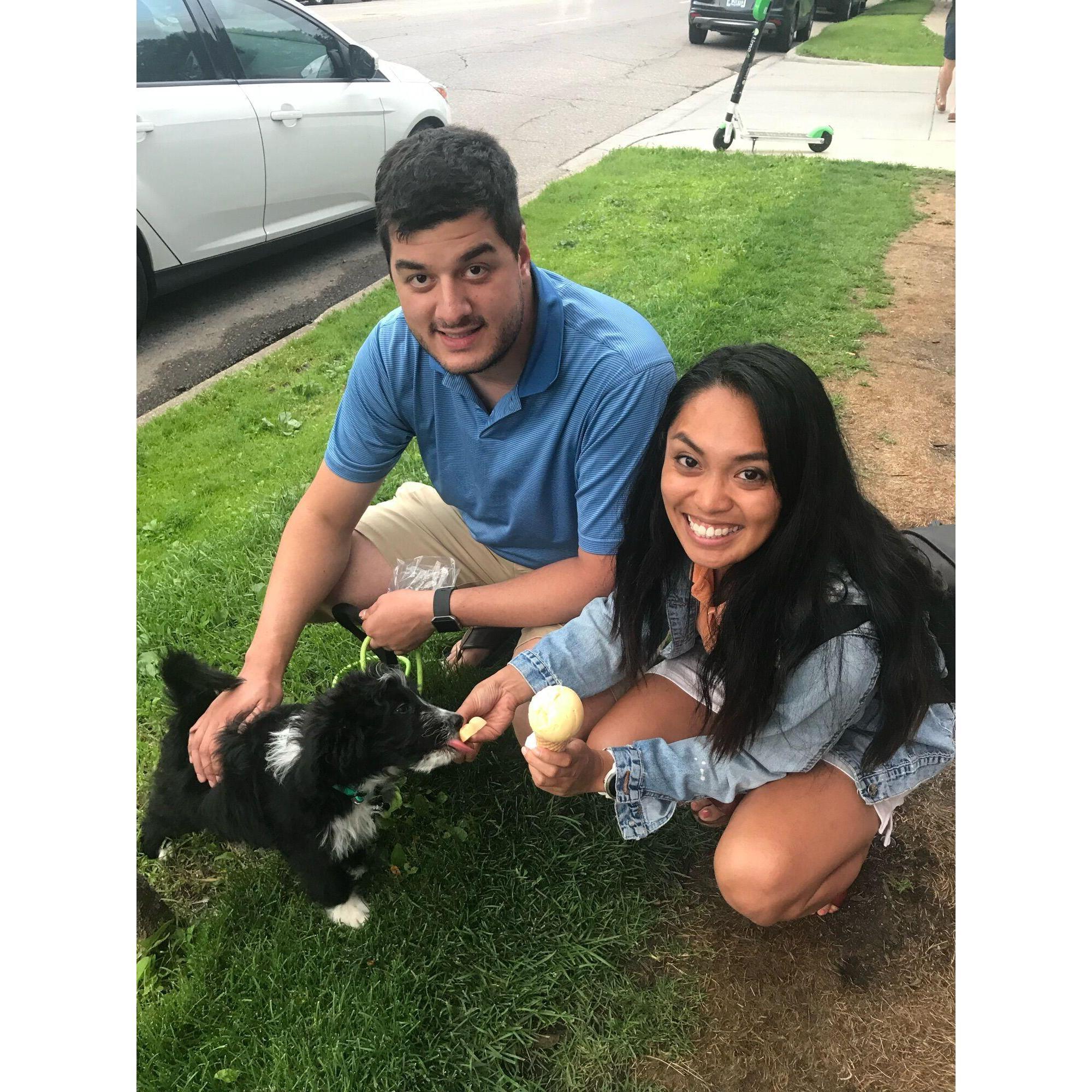 Ozzy's first National Ice Cream Day