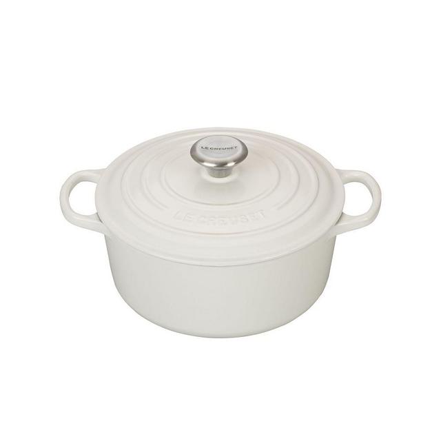 Le Creuset Signature Cast Iron 4.5 Qt. Round Dutch Oven With Lid, White