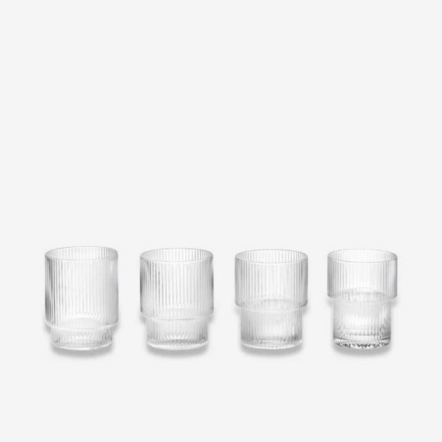 Ripple Glasses Set/4 - Clear