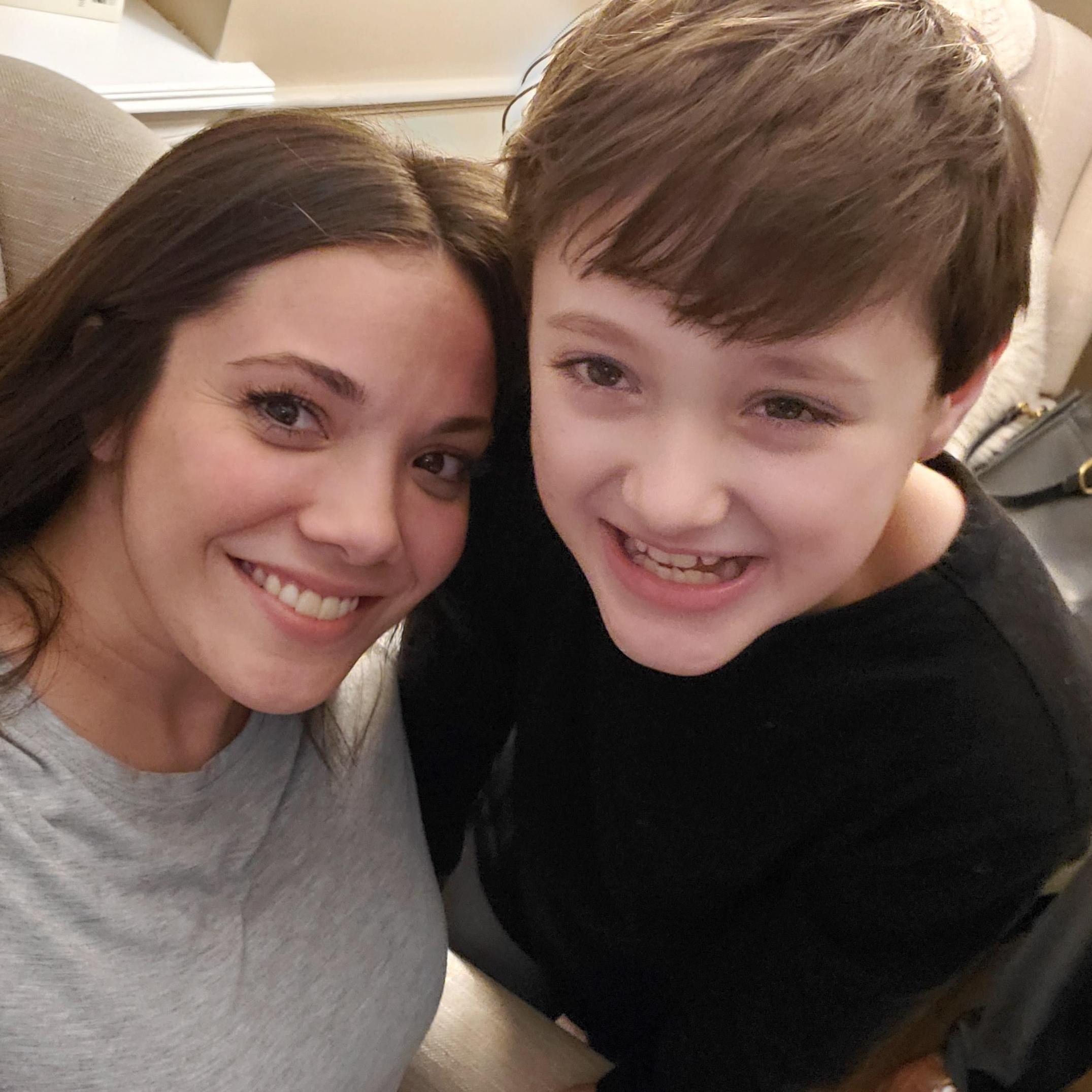 Mom and son duo! Love this little man so much!