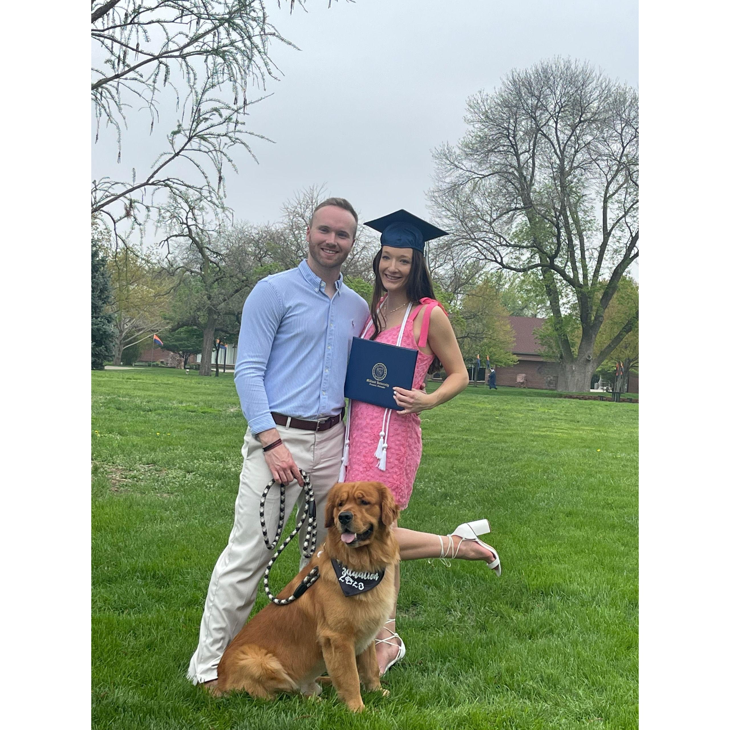 Kaitlyn's graduation with her biggest supporters! 
05/2023