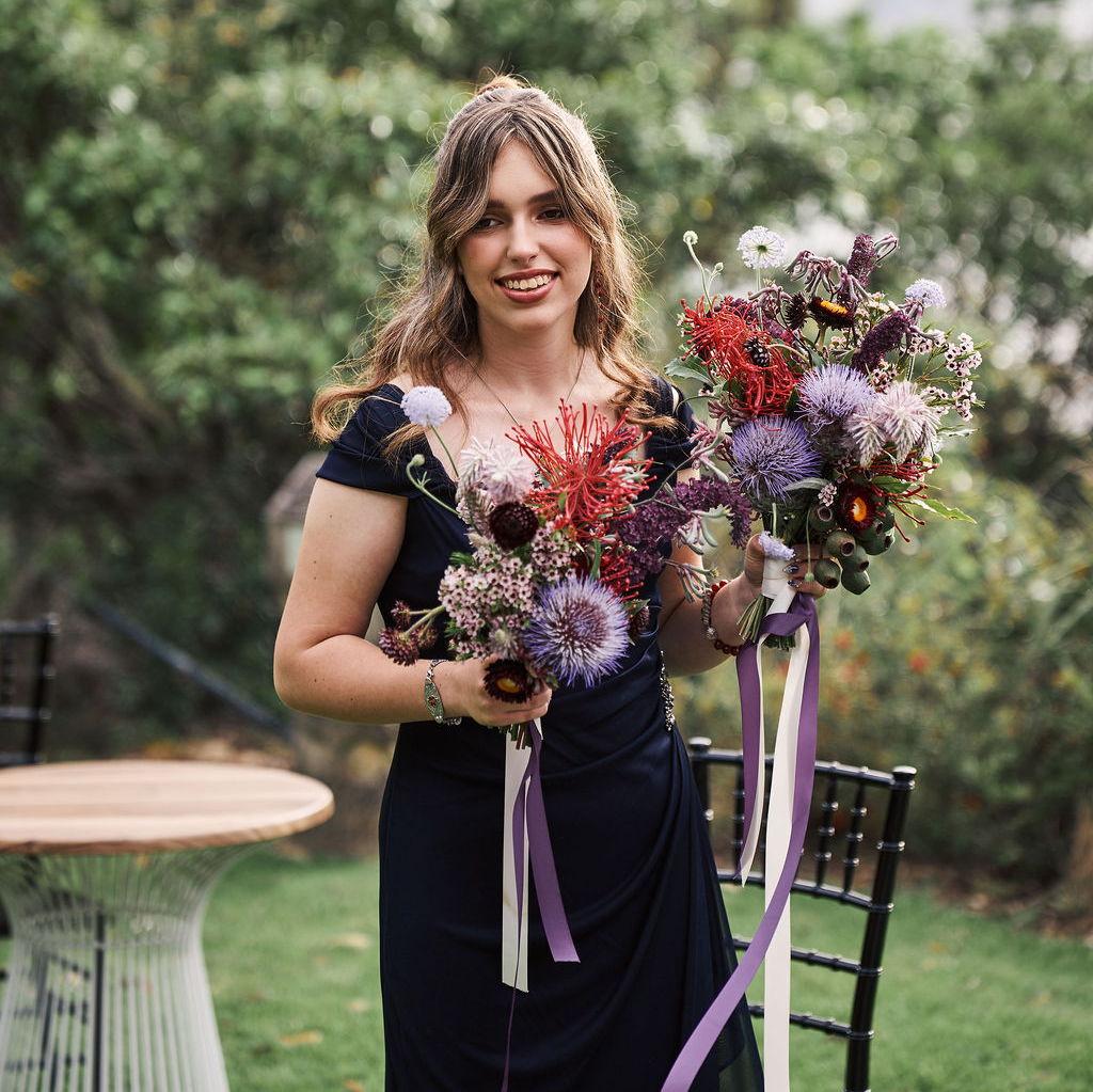 Our versatile daughter:  Best Man and Maiden of Honor
