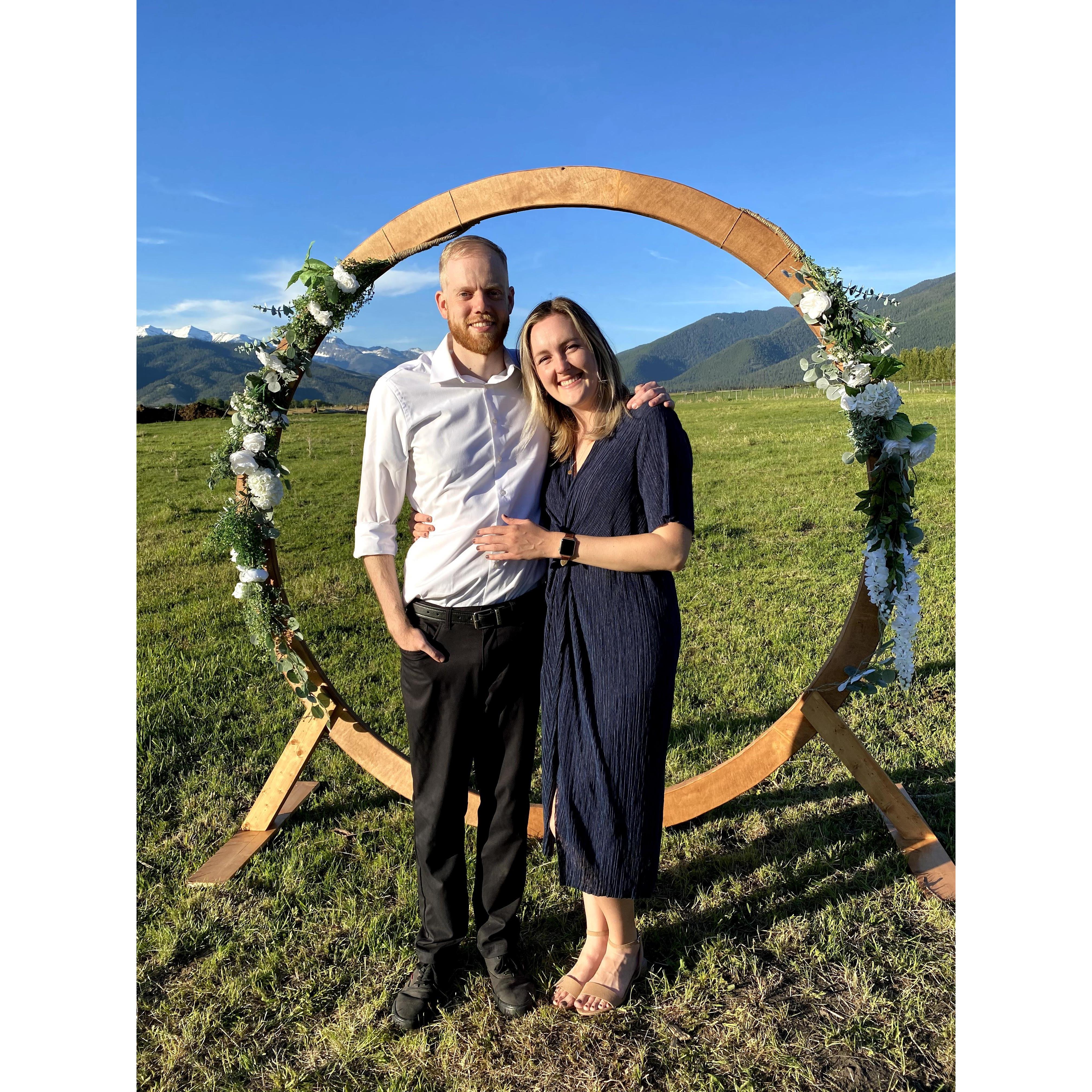 Glenn and Kaya Ingram's wedding in May 2021.